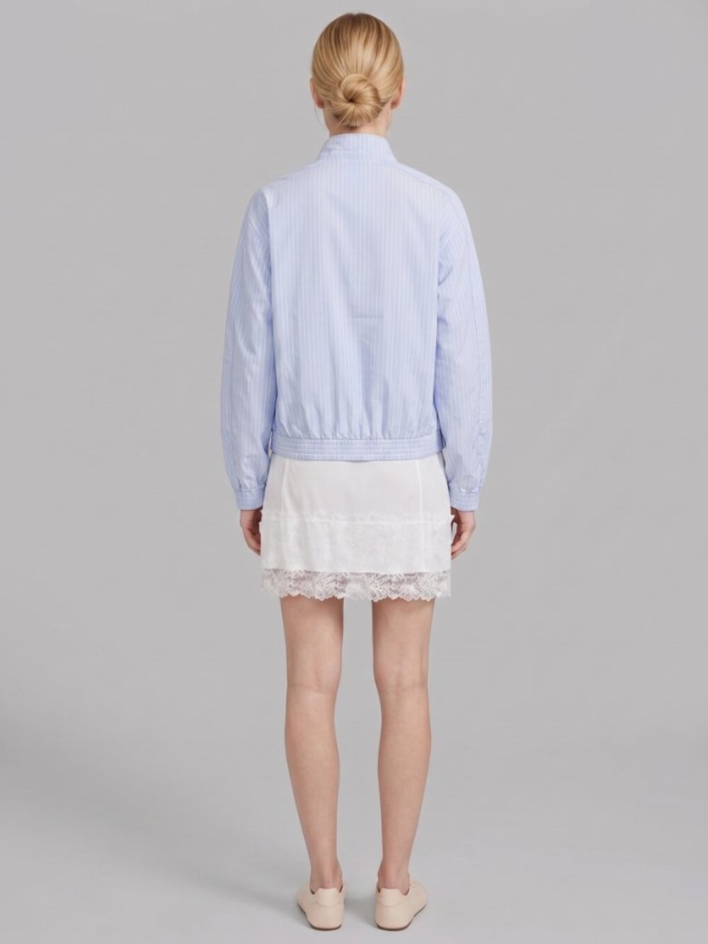 Free People Party Crashers Half Slip Skirt White Lace Mini Skirt Women's - Picture 3 of 4